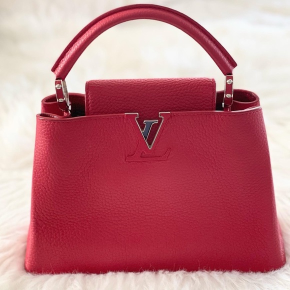 Louis Vuitton Red Capucine BB - Picture 3 of 10